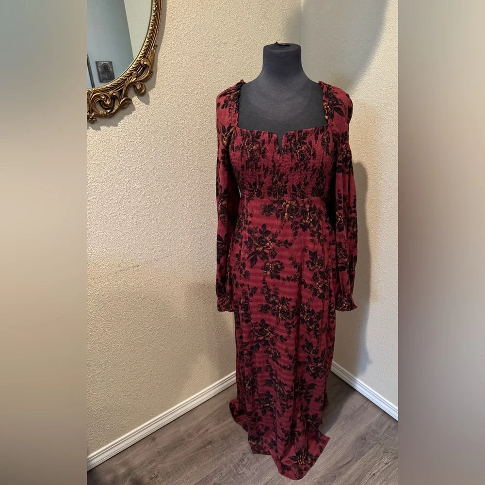 free people JAYMES midi dress . - Picture 2 of 8